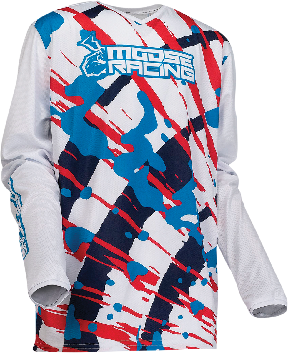 Детска блуза MOOSE RACING AGROID WHITE