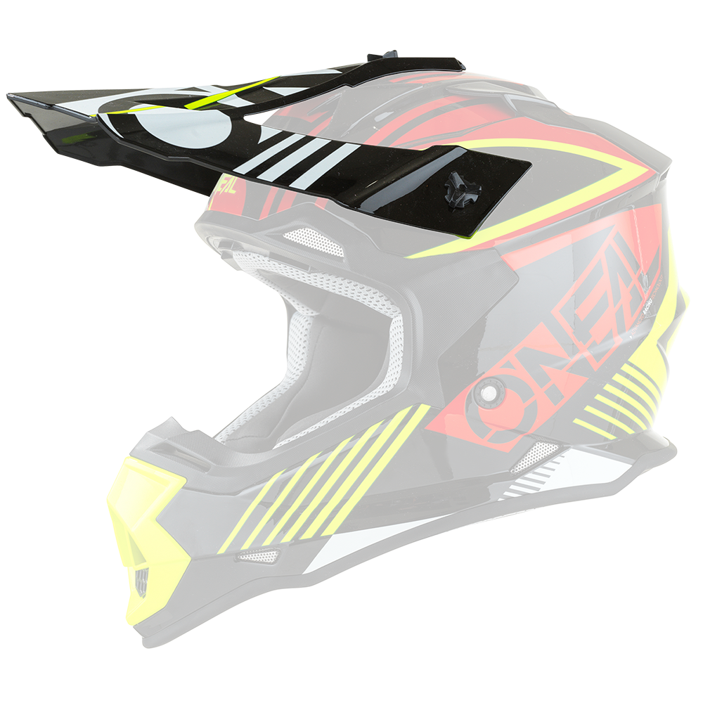 Козирка за детска каска 2SERIES RUSH RED/NEON YELLOW
