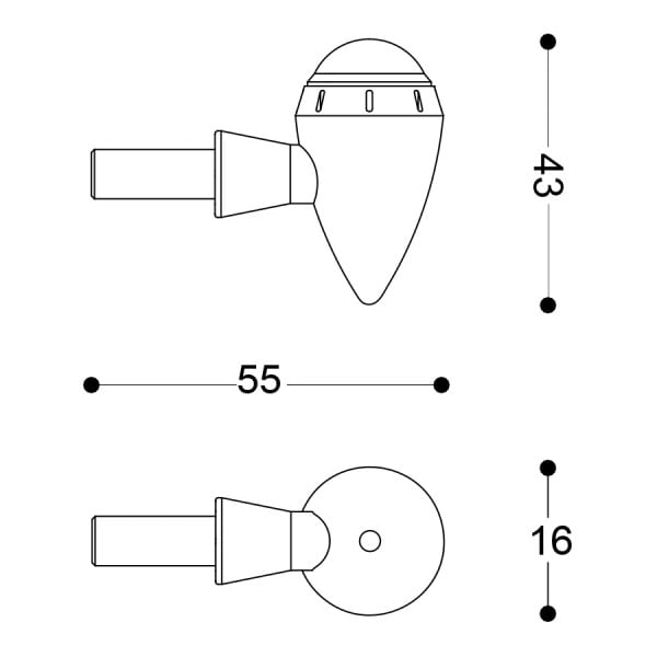 LED мото мигачи BARRACUDA S-LED B-LUX SILVER