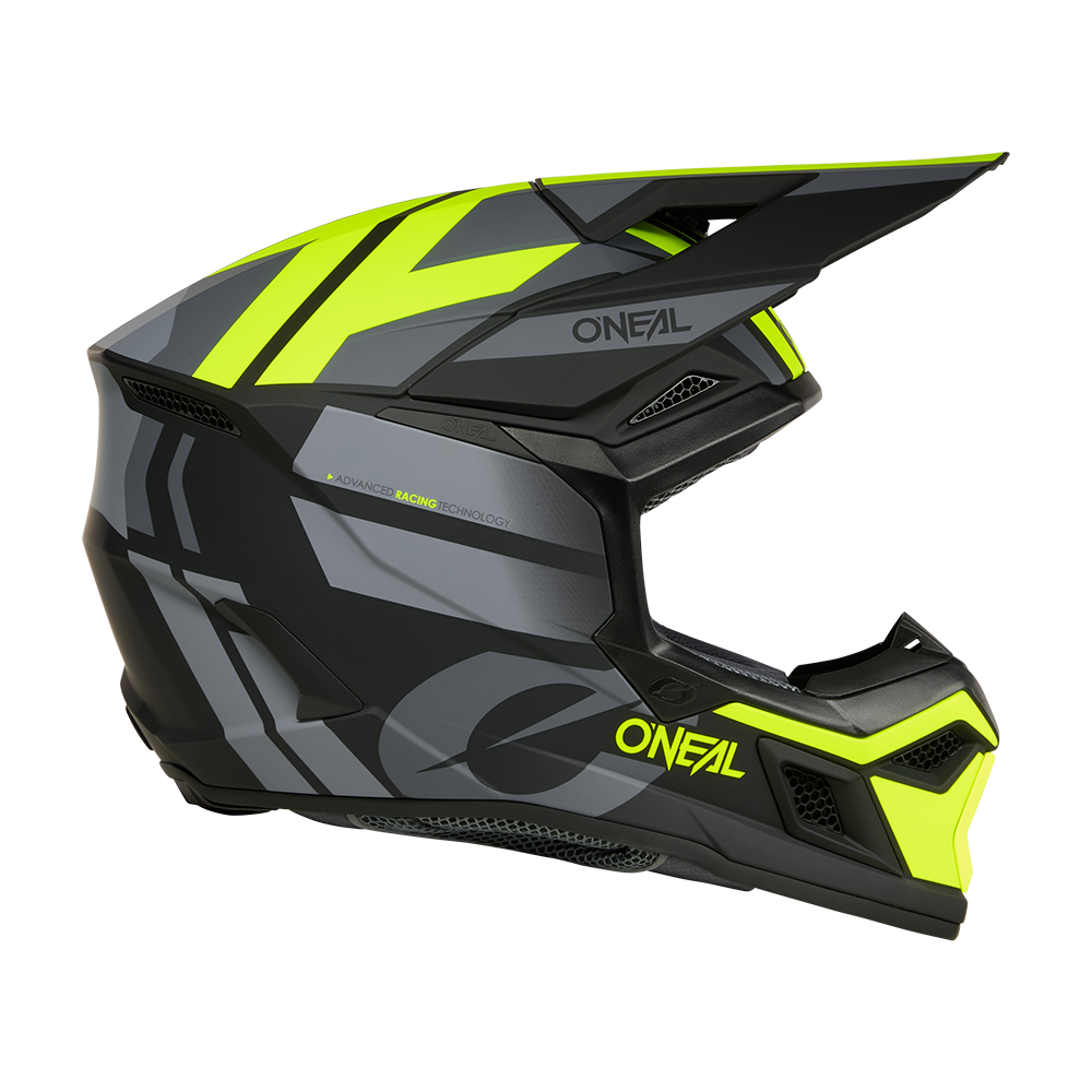 Мотокрос каска O'NEAL 3SERIES RIDE BLACK/GRAY/NEON YELLOW V.26