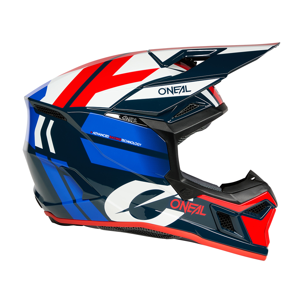 Мотокрос каска O'NEAL 3SERIES RIDE BLUE/WHITE/RED V.26