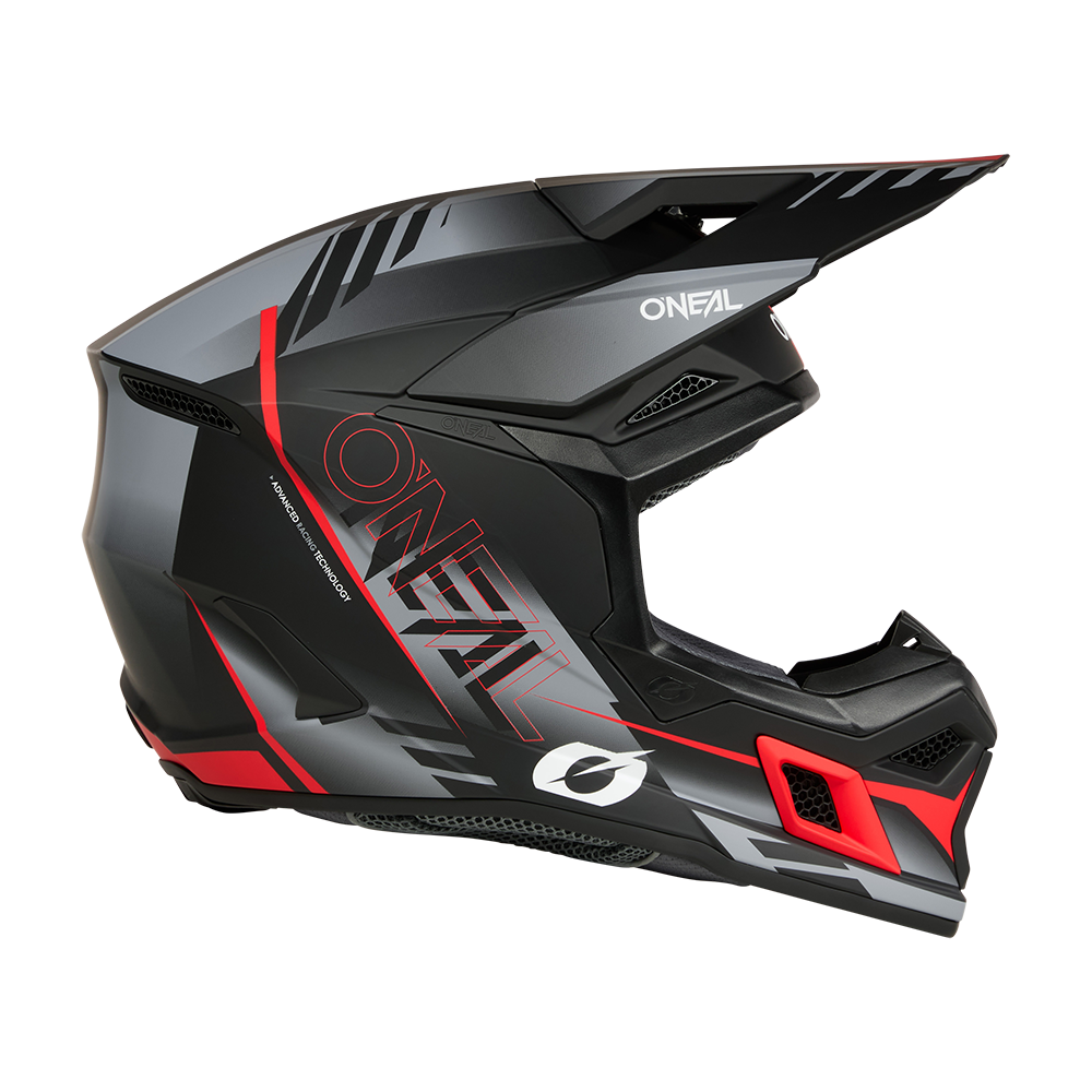 Мотокрос каска O'NEAL 3SERIES HAZE BLACK/GRAY/RED V.26