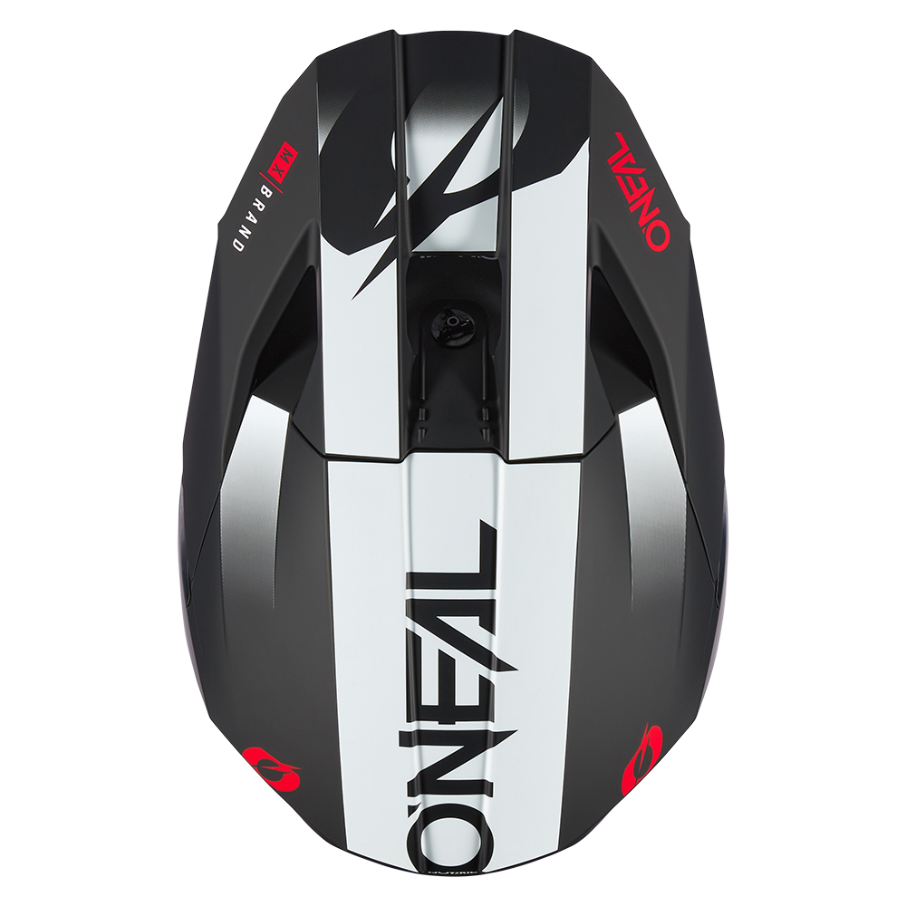 Мотокрос каска O'NEAL 3SERIES HEXX BLACK/WHITE/RED V.24