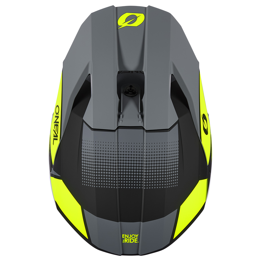 Мотокрос каска O'NEAL 3SERIES VISION BLACK/NEON YELLOW/GRAY V.24