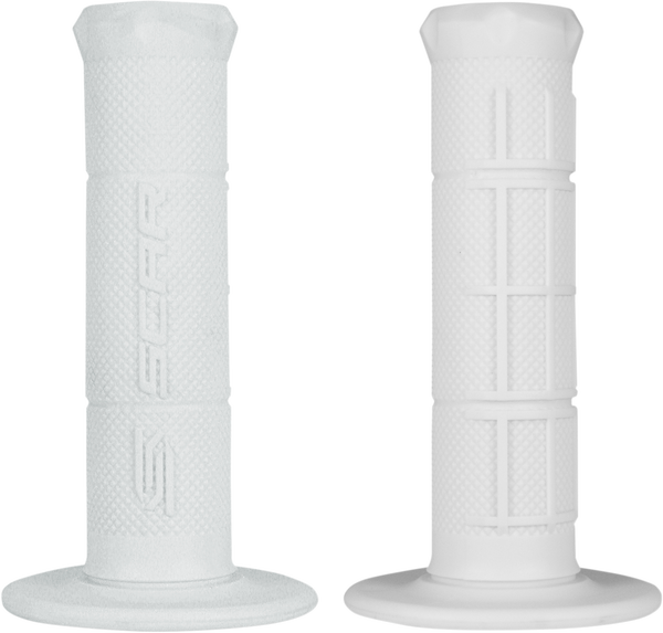 Мото ръкохватки SCAR HALF WAFFLE WHITE
