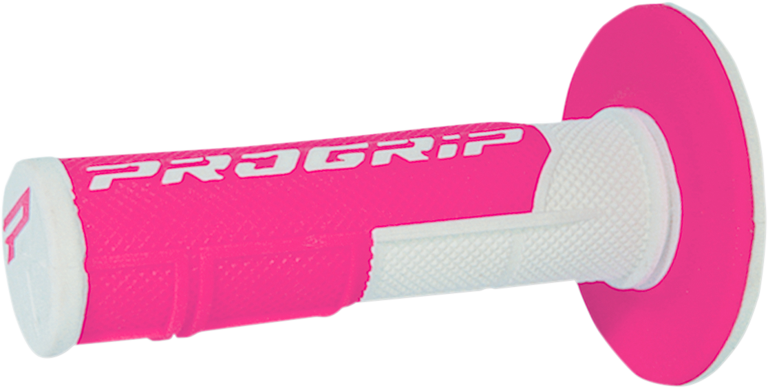 Мотокрос ръкохватки PROGRIP Double Density WHITE/FLUO PINK