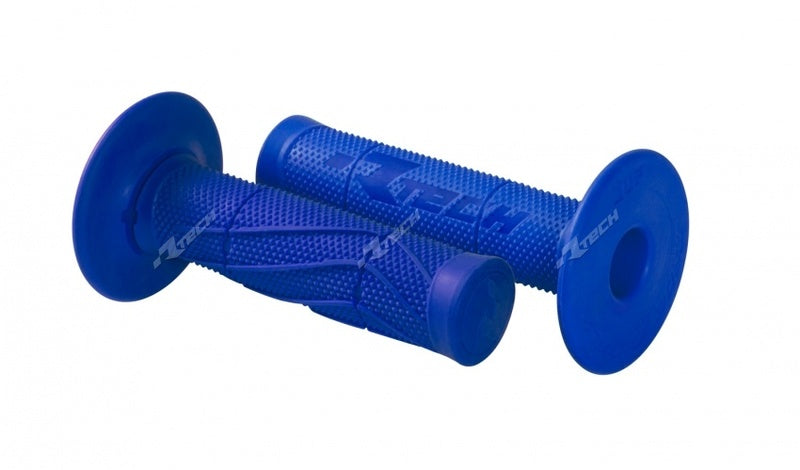 Мотокрос ръкохватки RACETECH Half Waffle Blue