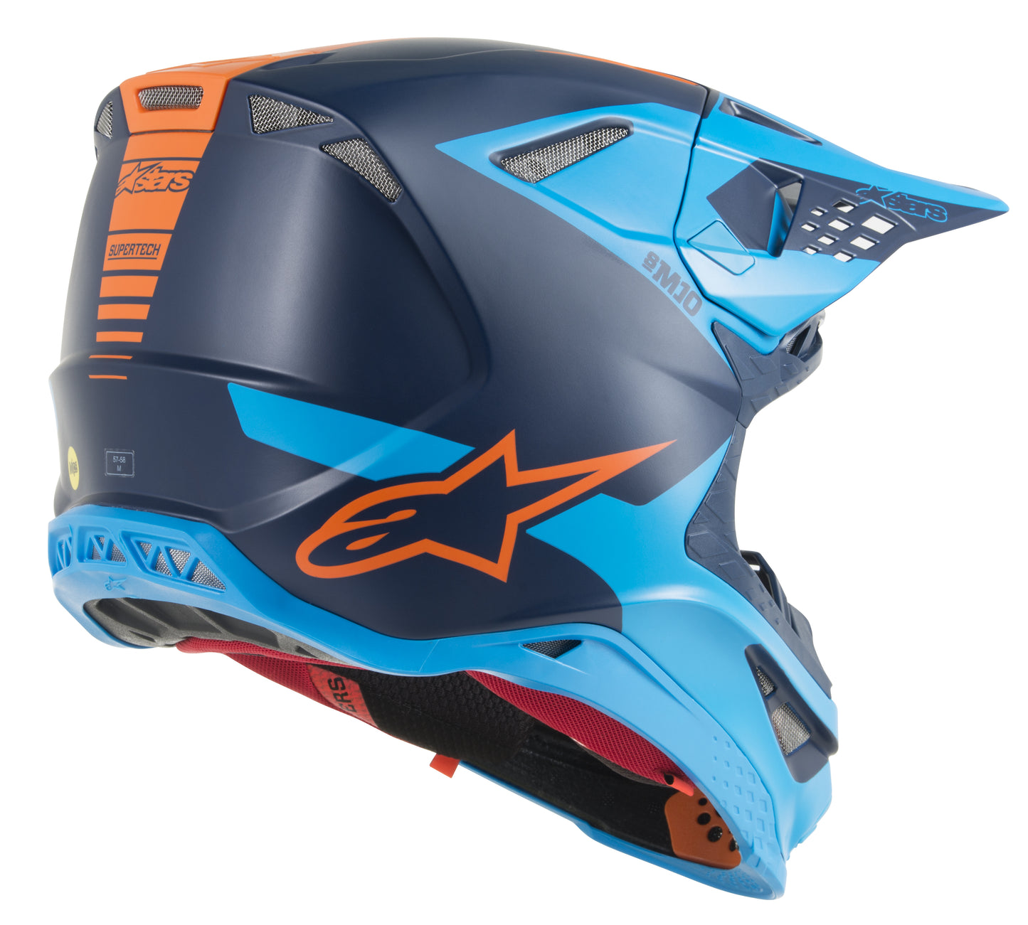 Мотокрос каска ALPINESTARS SM10 Meta MX BLACK/ORANGE