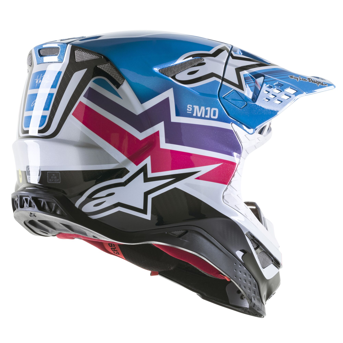 Мотокрос каска ALPINESTAR SM10 TLD Edition 23 BLUE/MULTI