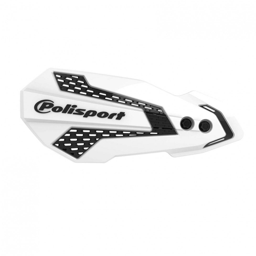 Предпазител за кормило POLISPORT MX FLOW KAWASAKI/SUZUKI WHITE/BLACK