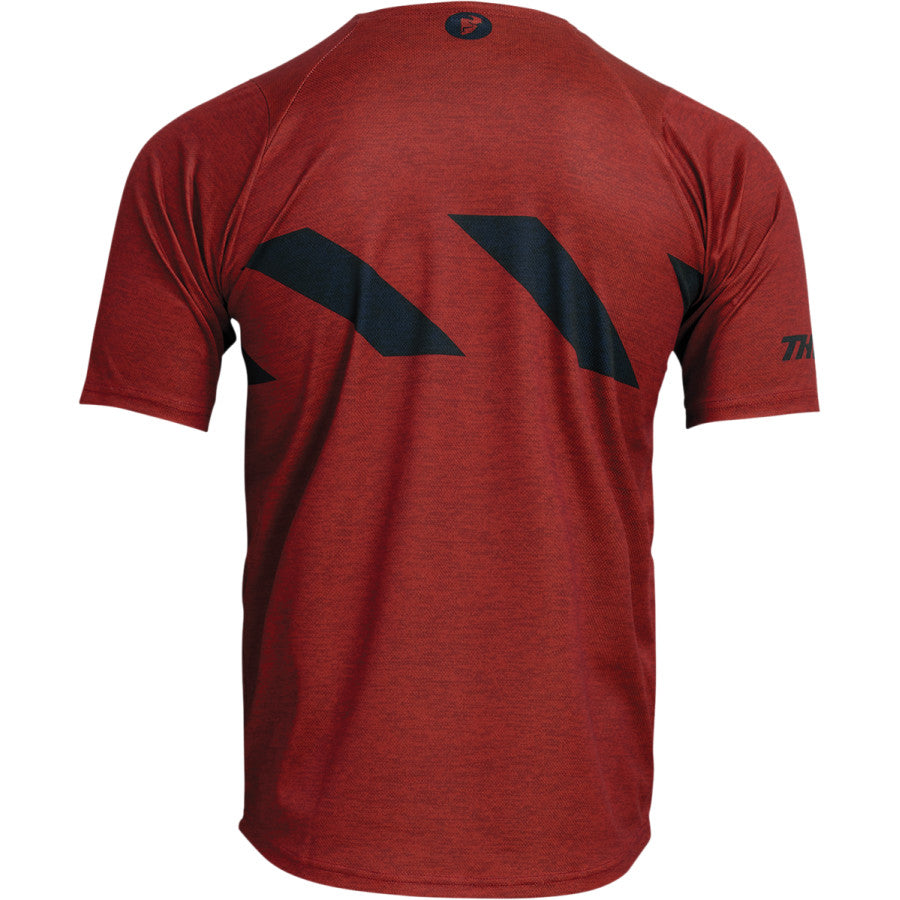 Вело джърси THOR ASSIST HAZARD SHORT SLEEVE BRICK/HEATHER