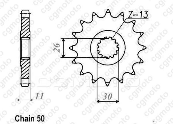Комплект верига и пиньони REGINA YAMAHA XJR1300 04-06