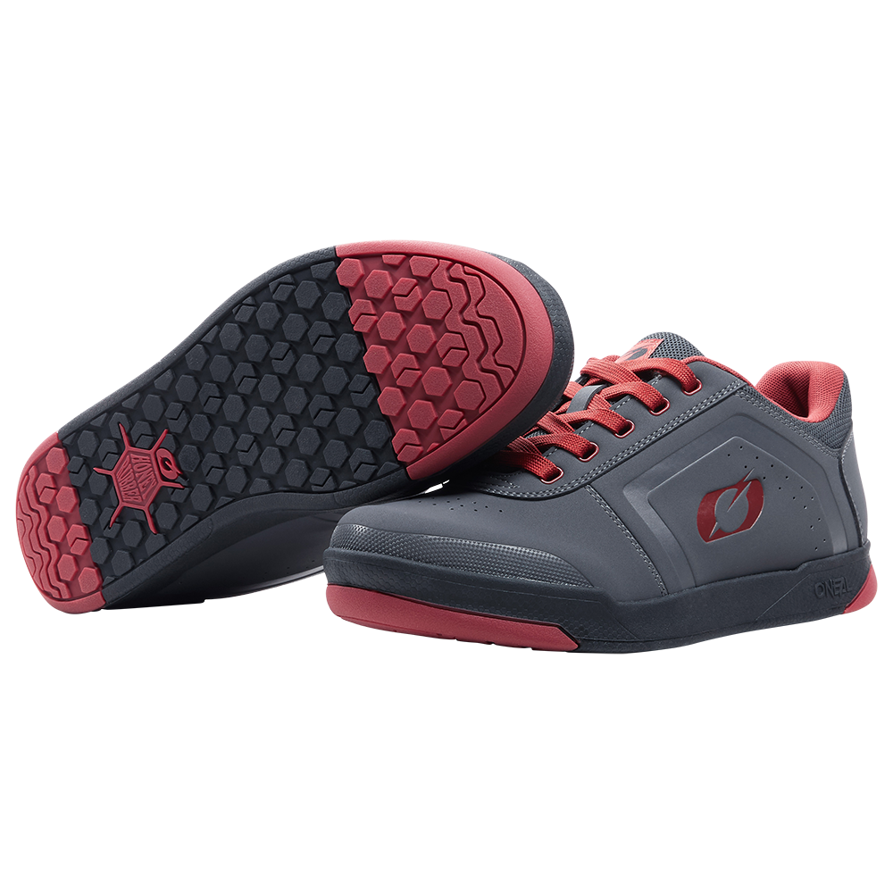 Вело обувки O'NEAL PINNED FLAT PEDAL V.22 GRAY/RED