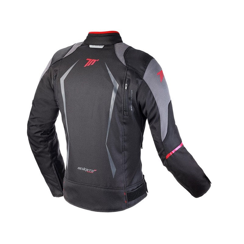 Дамско текстилно мото яке SEVENTY SD-JR49 BLACK/RED