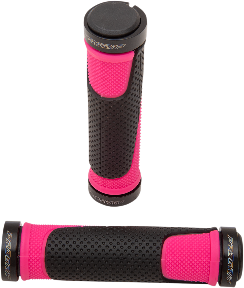 Ръкохватки PROGRIP807 Double Density Open End LOCKING PINK/BLACK