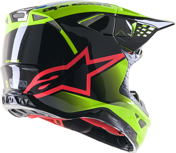 Мотокрос каска ALPINESTARS SM10 UNIT YL/BK