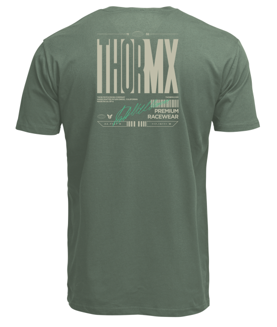 Мото тениска THOR SIGNATURE OLIVE
