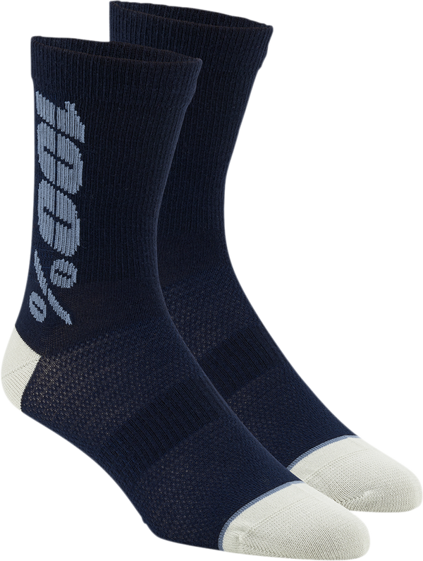Вело / MTB чорапи 100% RYTHYM MERINO NAVY