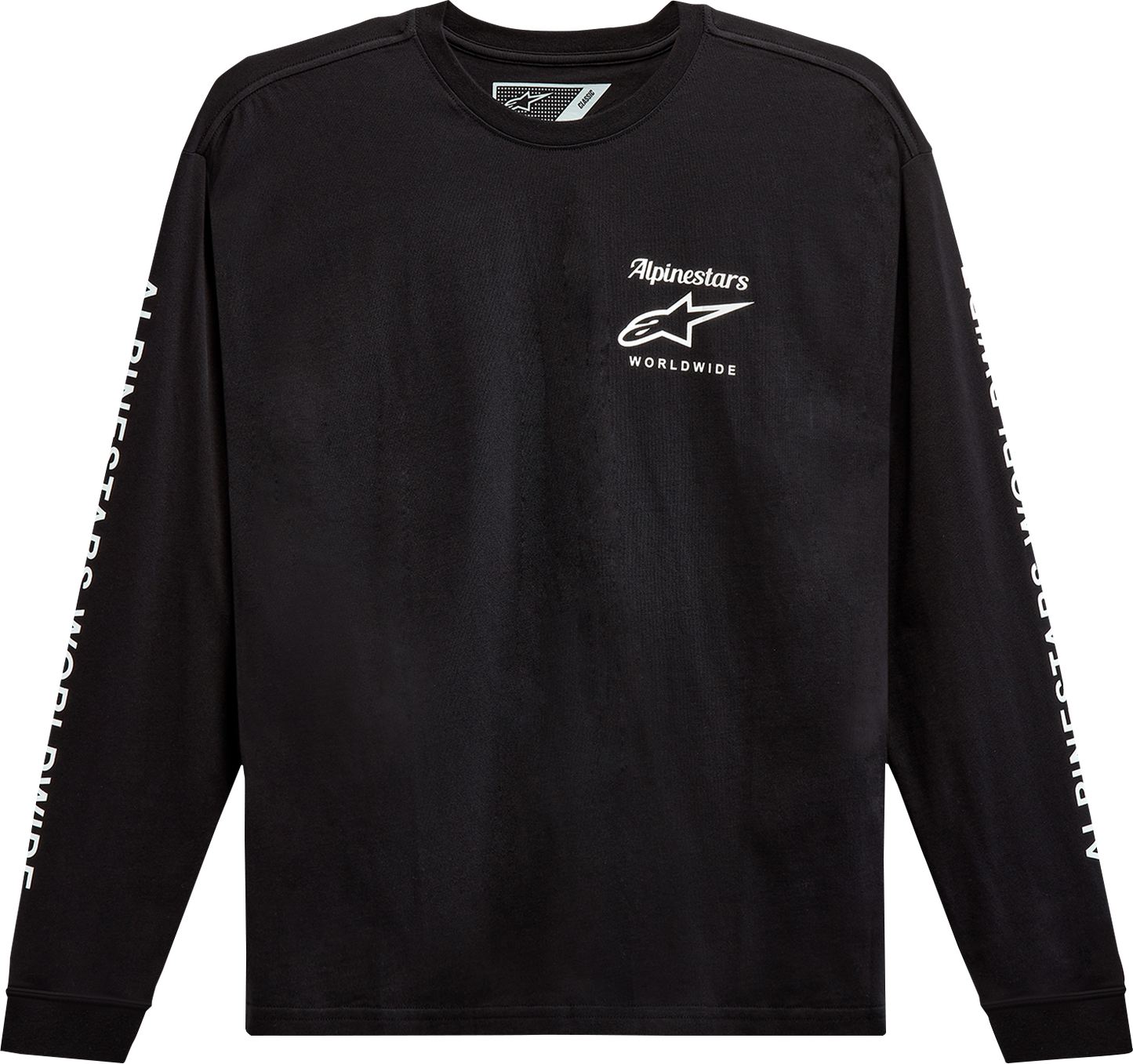 Мото тениска ALPINESTARS TEE LS AUTHENTIC WorldWide BLACK