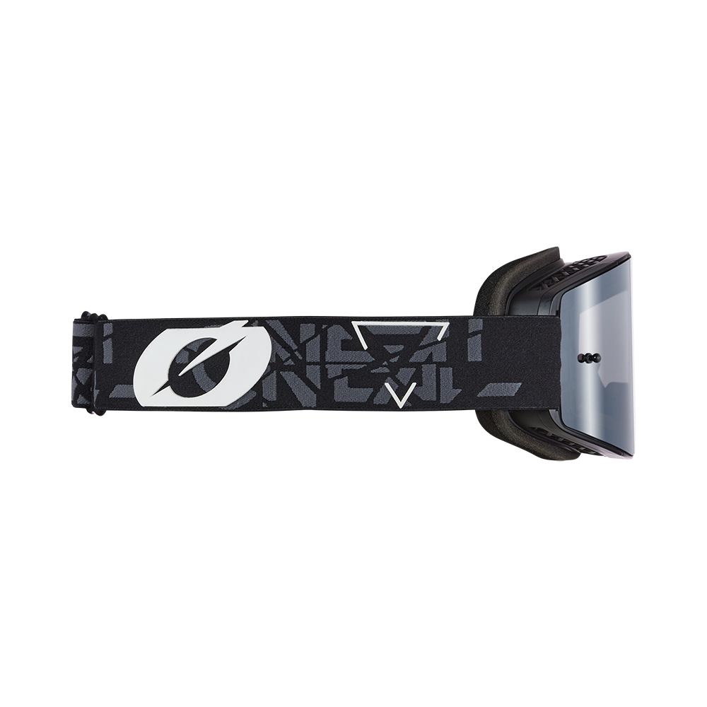 Мотокрос очила B-20 STRAIN V.22 BLACK/WHITE-SILVER MIRROR
