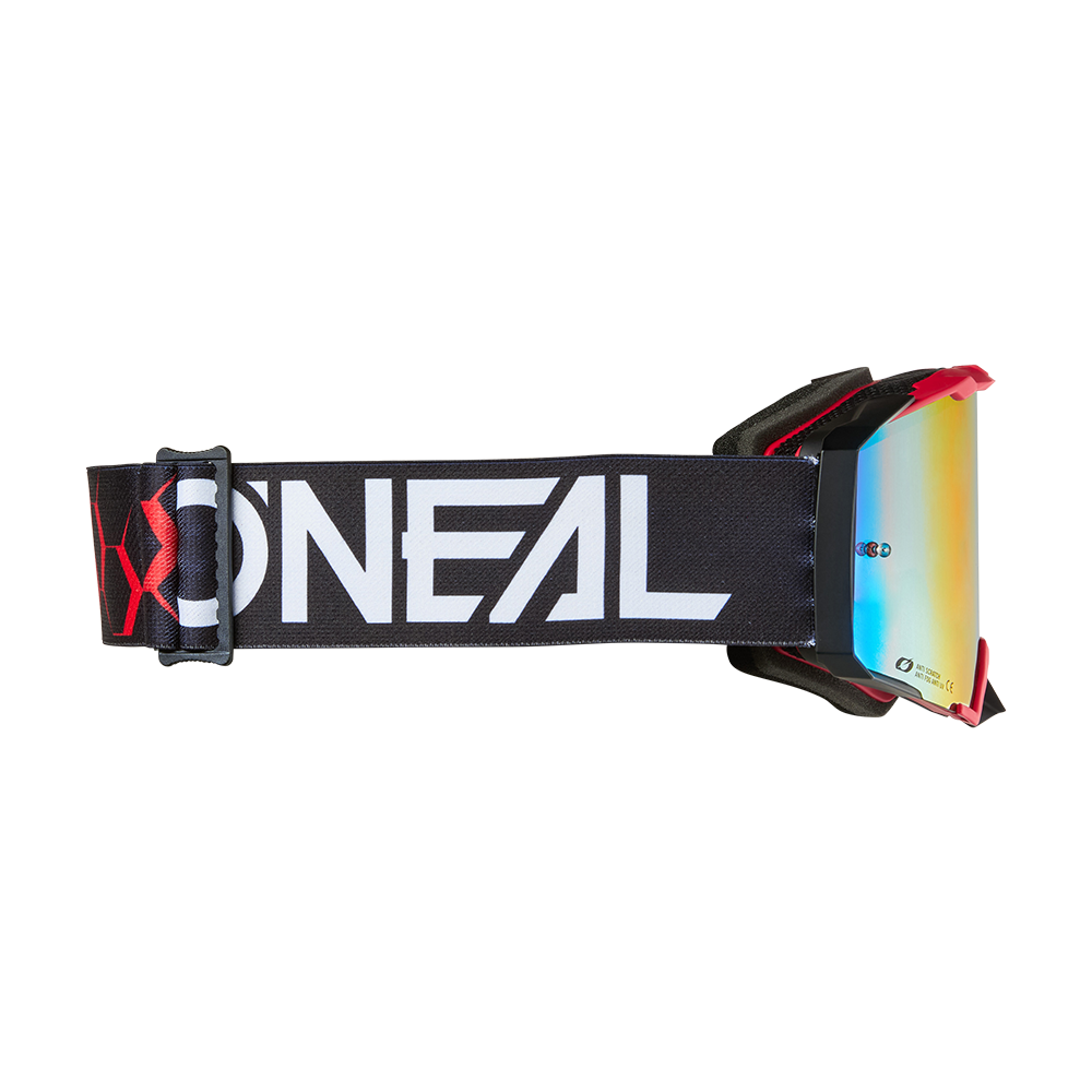 Мотокрос очила O'NEAL B-33 HEXA BLACK/RED - RADIUM RED V.26