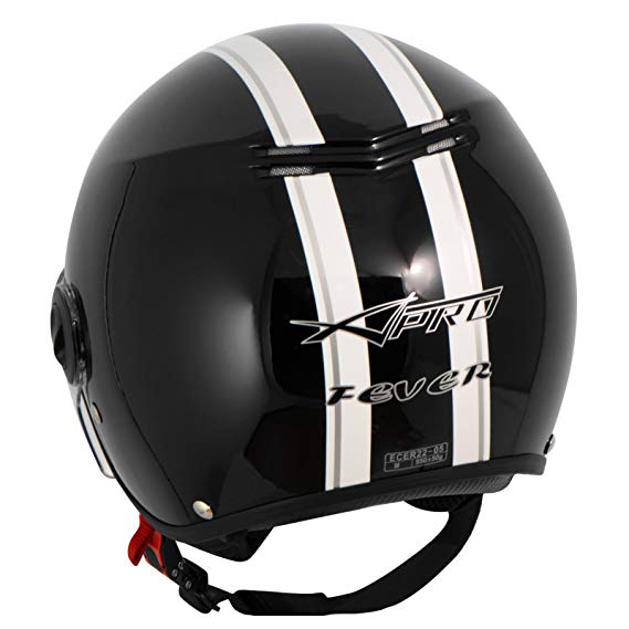 Каска за скутер FEVER BLACK