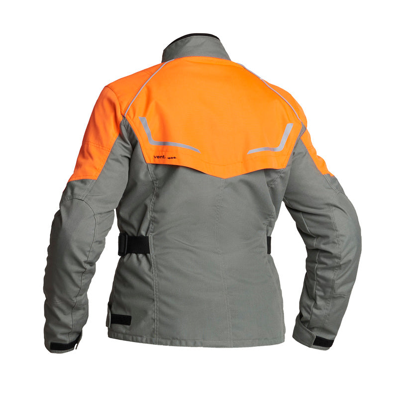 Дамско текстилно мото яке Lindstrands Halden Fog/Orange