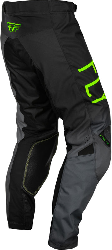 Детски мотокрос брич FLY RACING Kinetic Prodigy-Charcoal/Neon Green/True Blue