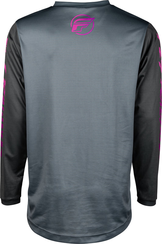 Детска мотокрос блуза FLY RACING F-16 Riding - Grey/Charcoal/Pink
