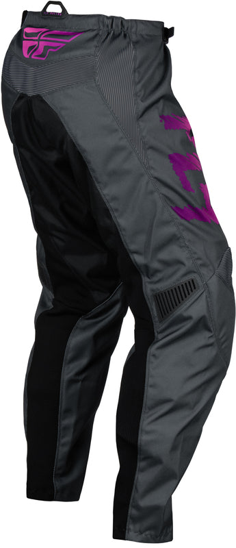 Детски мотокрос брич FLY RACING F-16 Riding- Grey/Charcoal/Pink