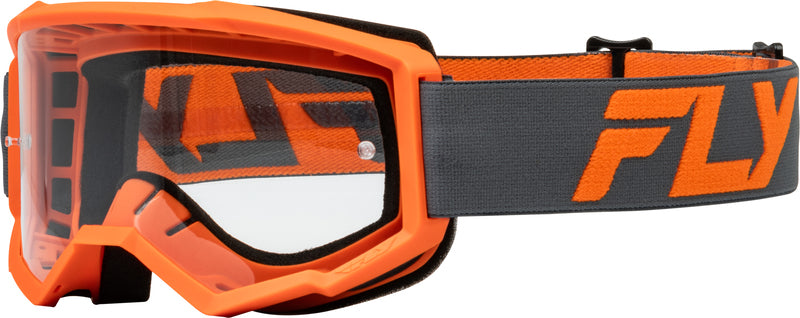 Детски мотокрос очила FLY RACING Focus Charcoal/Orange - Clear