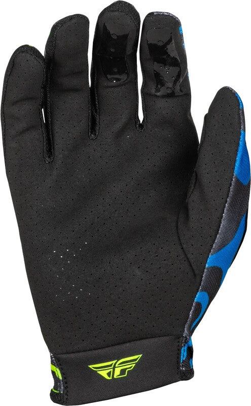 Детски мотокрос ръкавици FLY RACING Lite S.E. Zen- Black/Blue/Hi-Vis 2025