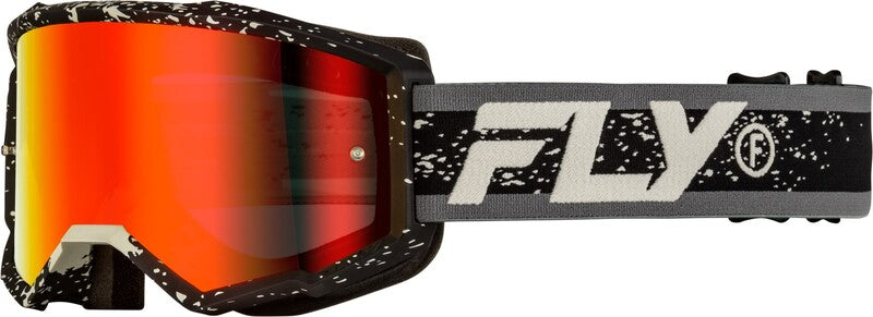 Мотокрос очила FLY RACING Zone Black/Grey - Red Mirror/Smoke Lens 2025
