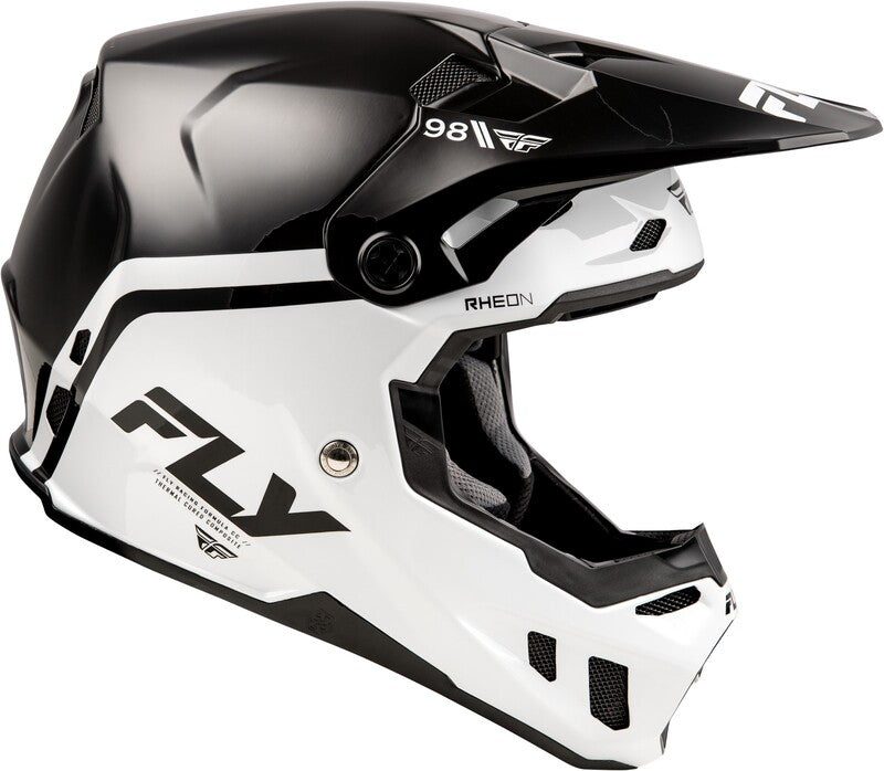 Мотокрос каска FLY RACING Formula CC Objective - Black/White 2025