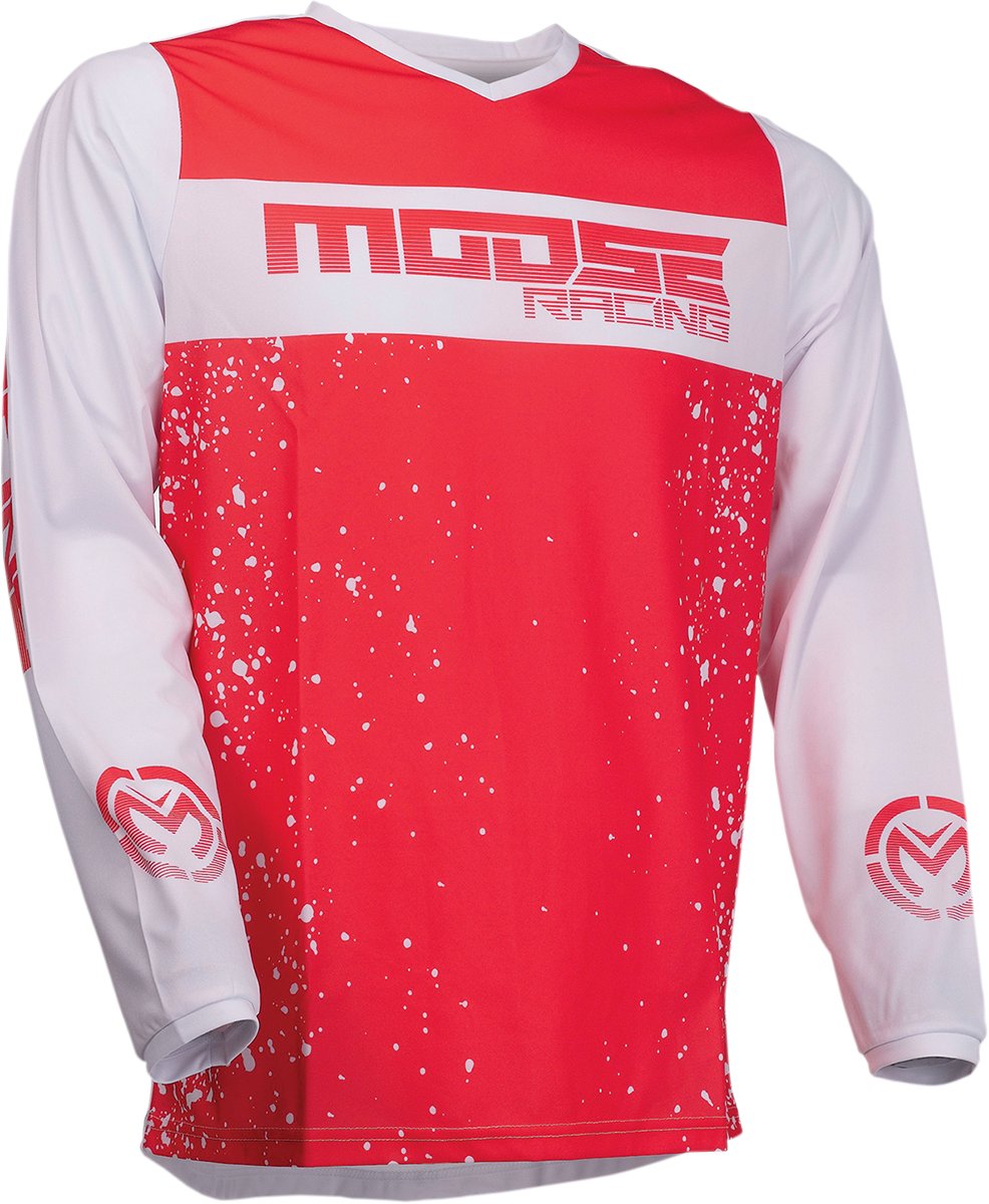 Мотокрос блуза MOOSE RACING QUALIFIER RED/WHITE