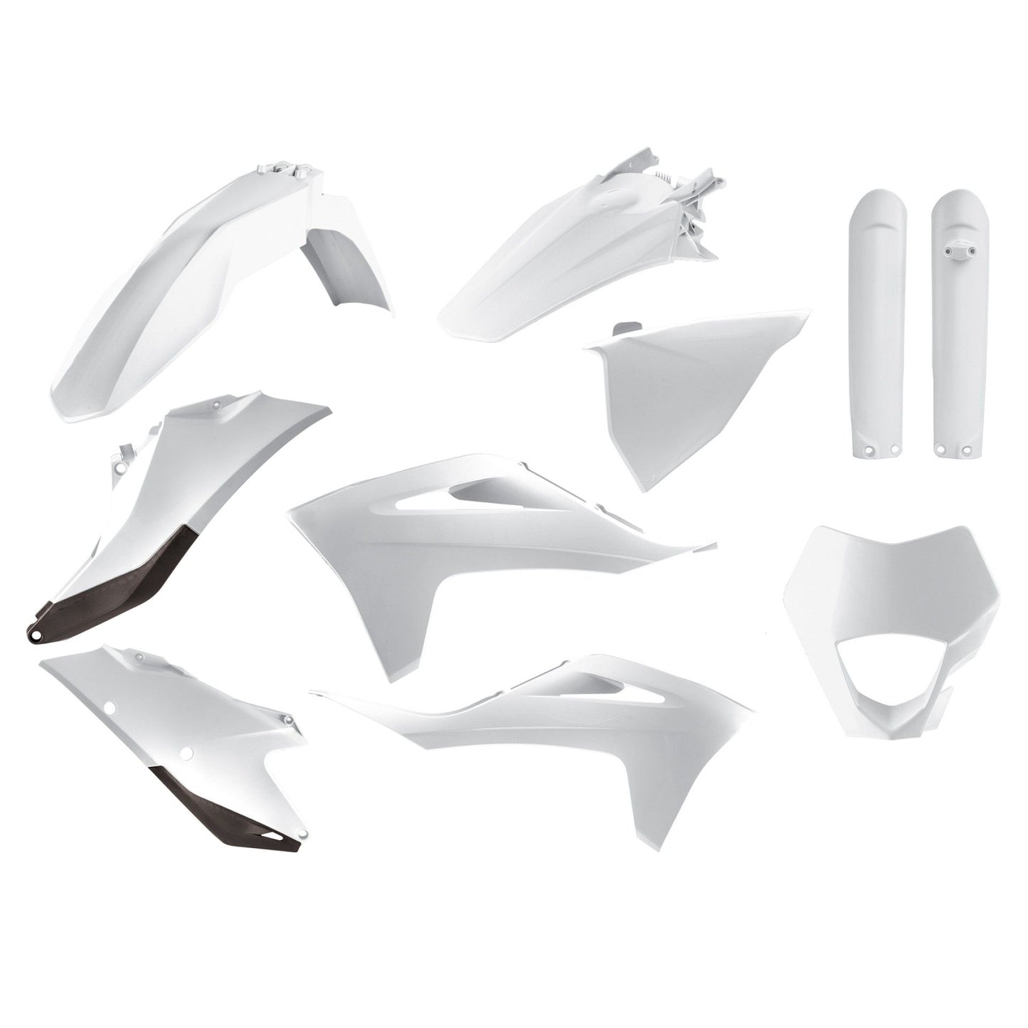 Пластмасов Full Enduro кит Polisport за GAS GAS EC/EC-F - 2021 White