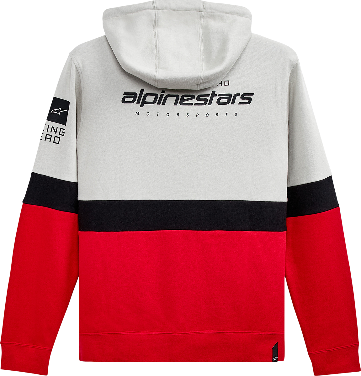 Мото суичър ALPINESTARS Position Zip Hoodie WHITE/RED/BLACK