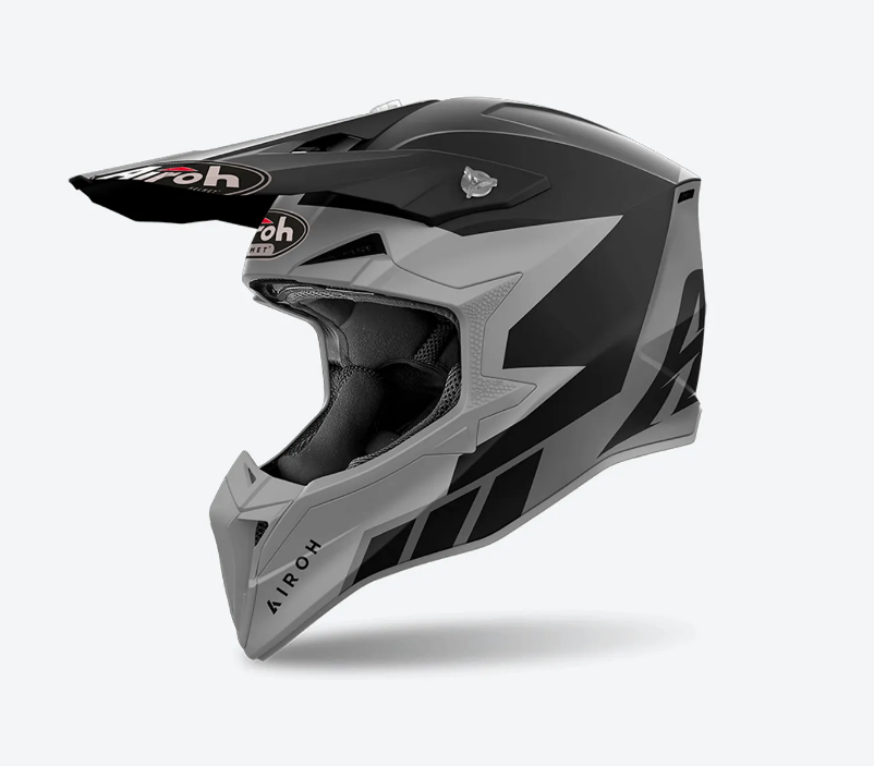 Мотокрос каска AIROH WRAAAP RELOADED ANTHRACITE MATT