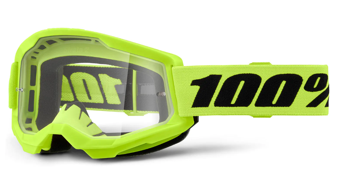 Мотокрос очила 100% STRATA2 NEON YELLOW 24