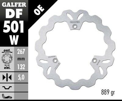 Заден спирачен диск Galfer WAVE FIXED 267x5mm DF501W