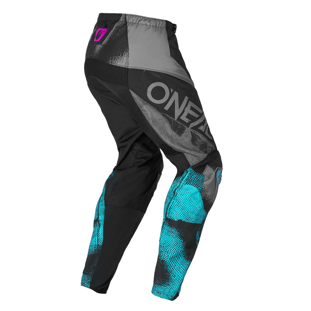 Дамски мотокрос брич O’NEAL ELEMENT ROLLER BLACK/CYAN V.26