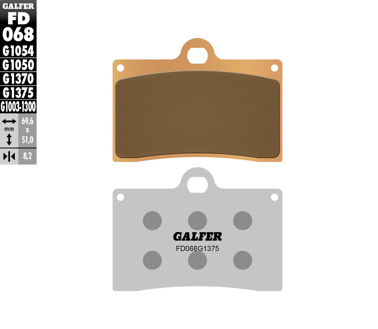 Предни мото накладки Galfer SINTERED COMPOUND FD068G1375