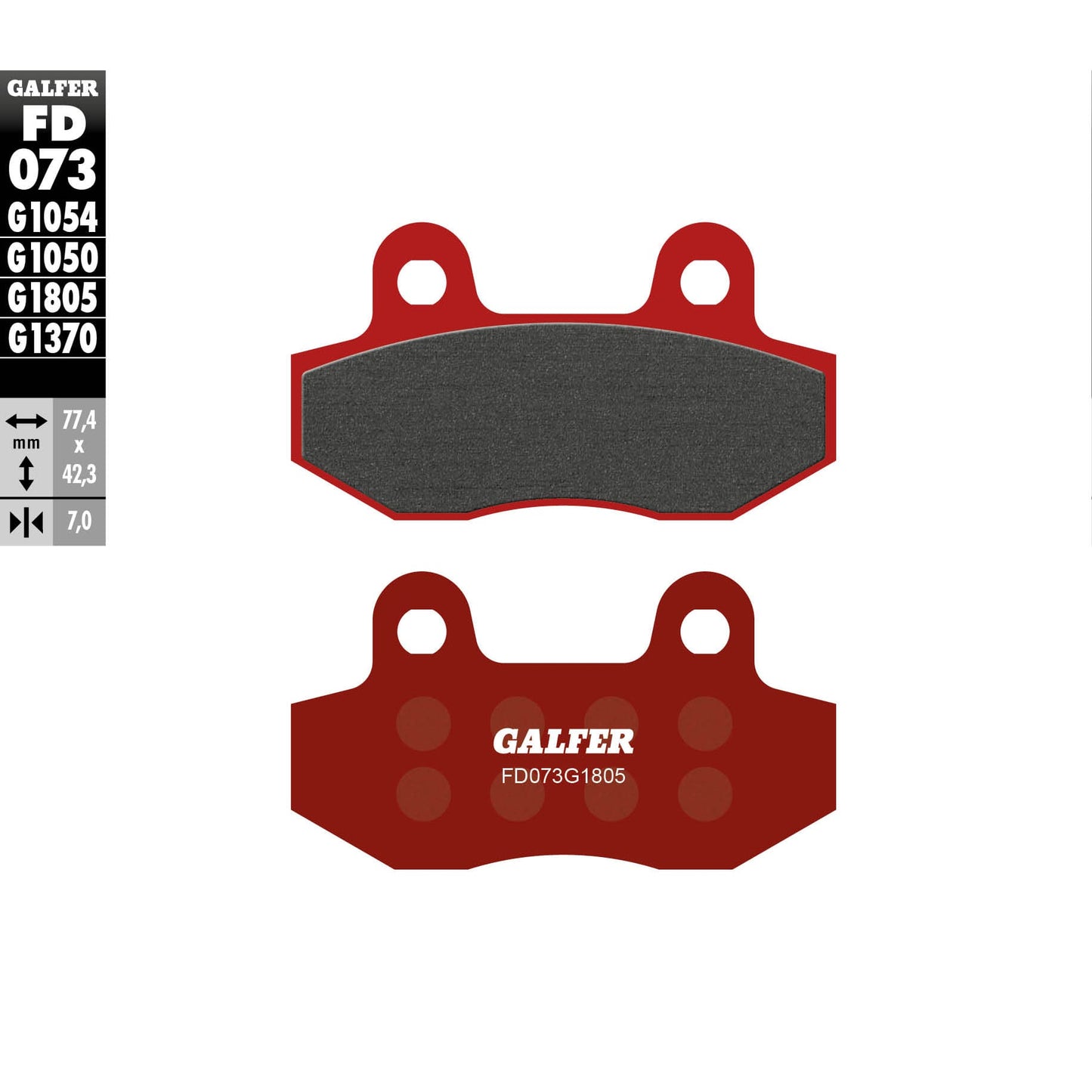 Предни/Задни мото накладки Galfer TRIAL TOP FD073G1805