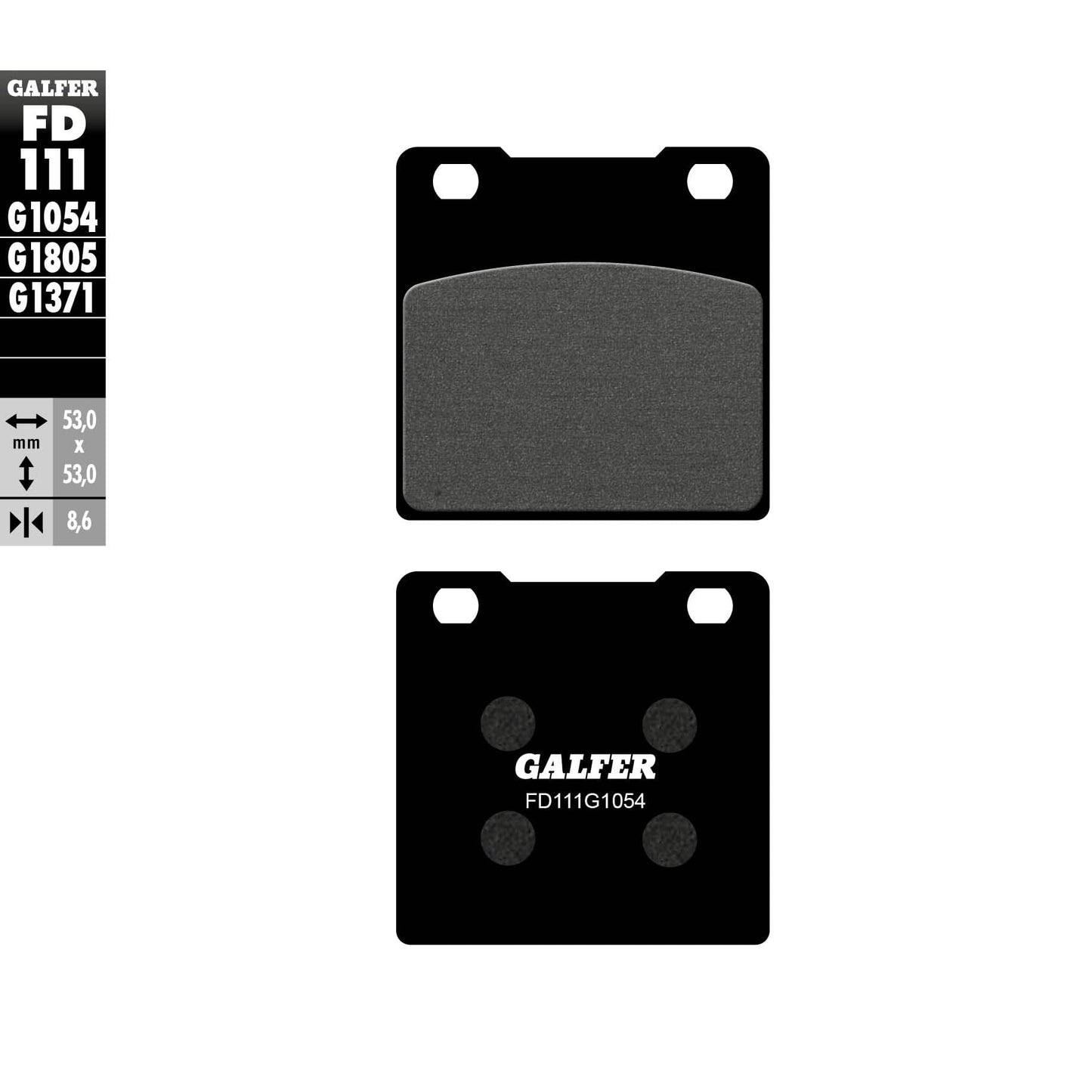 Задни мото накладки Galfer SEMI METAL FD111G1054