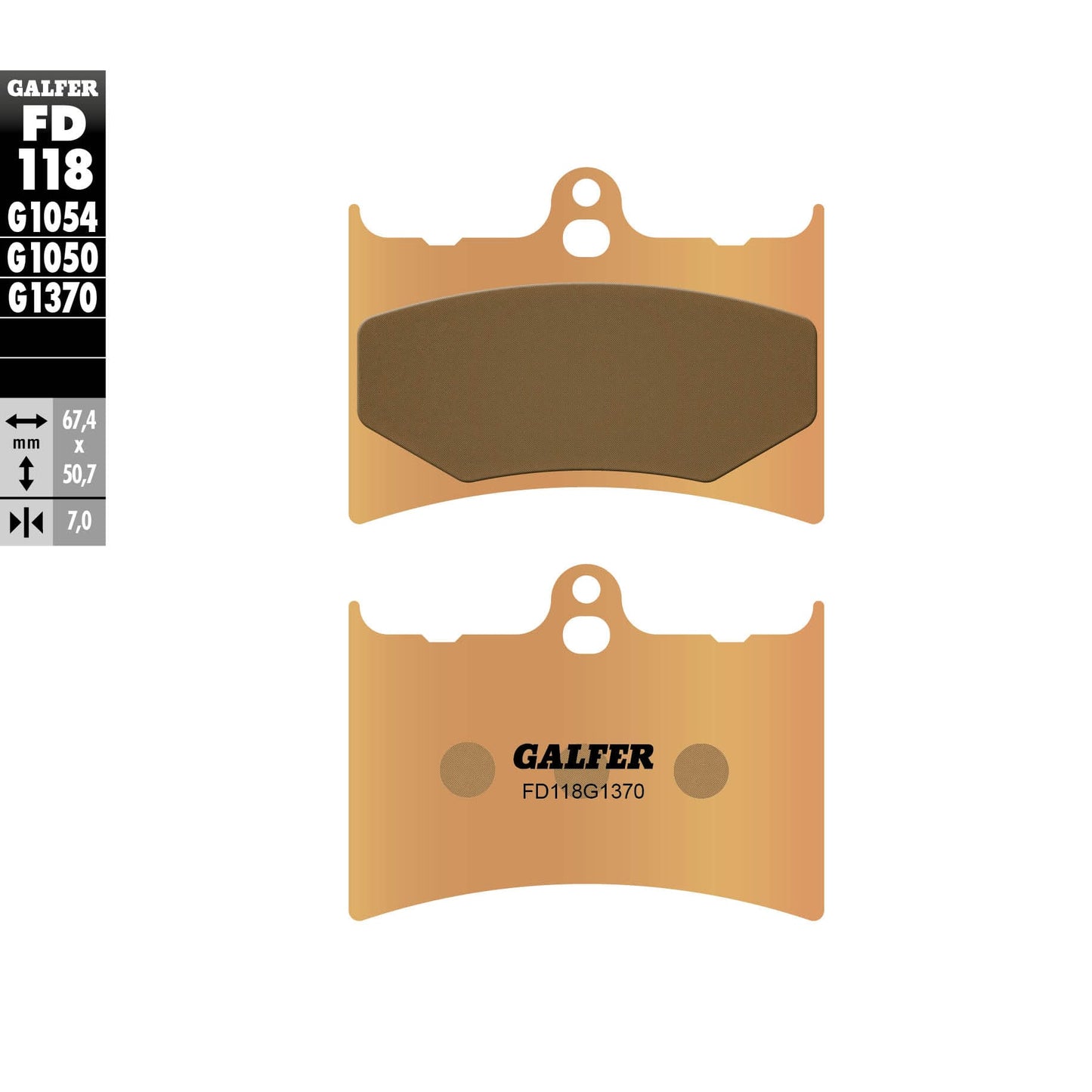 Предни мото накладки Galfer SINTERED COMPOUND FD118G1370