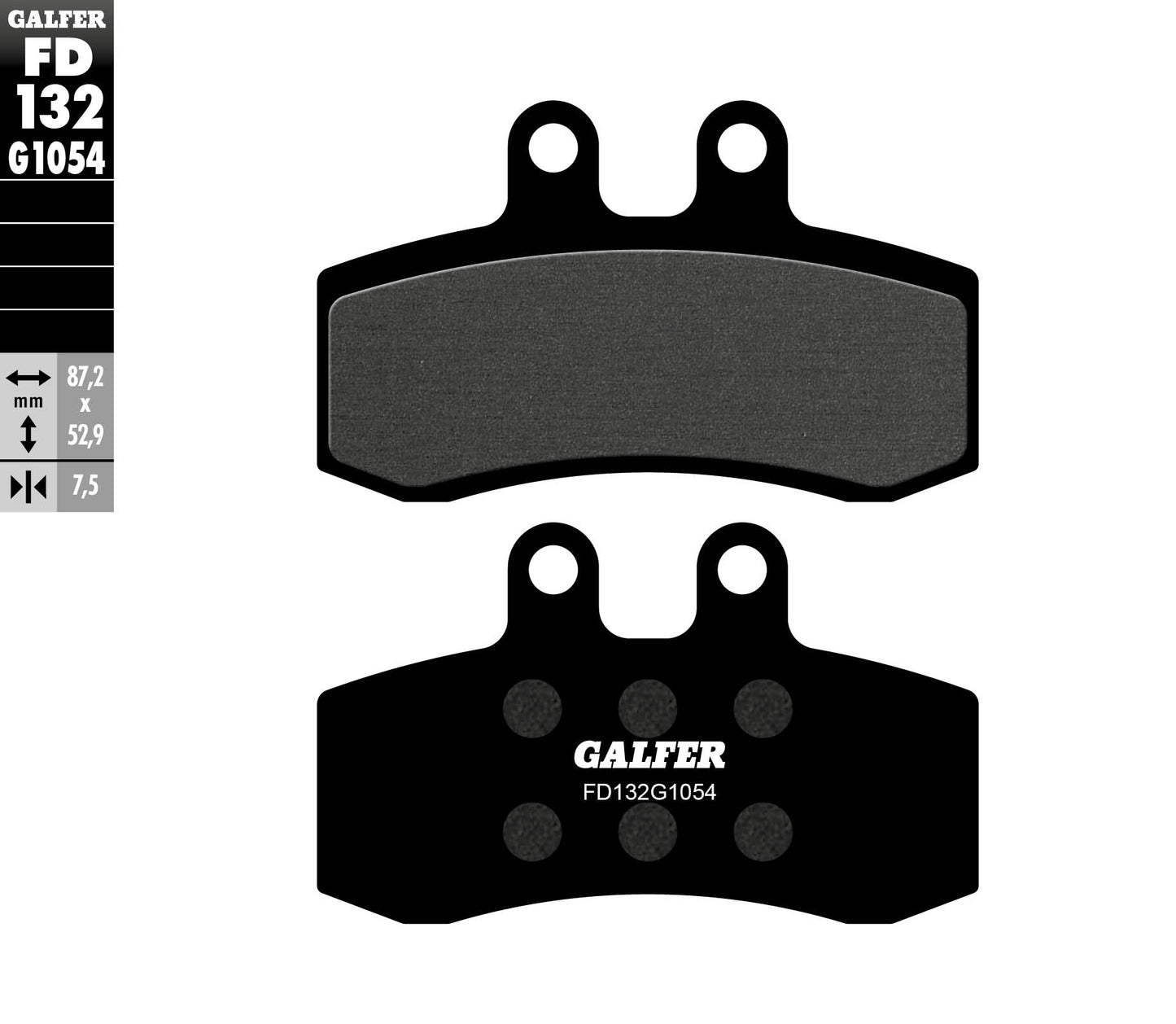 Предни мото накладки Galfer SEMI METAL FD132G1054
