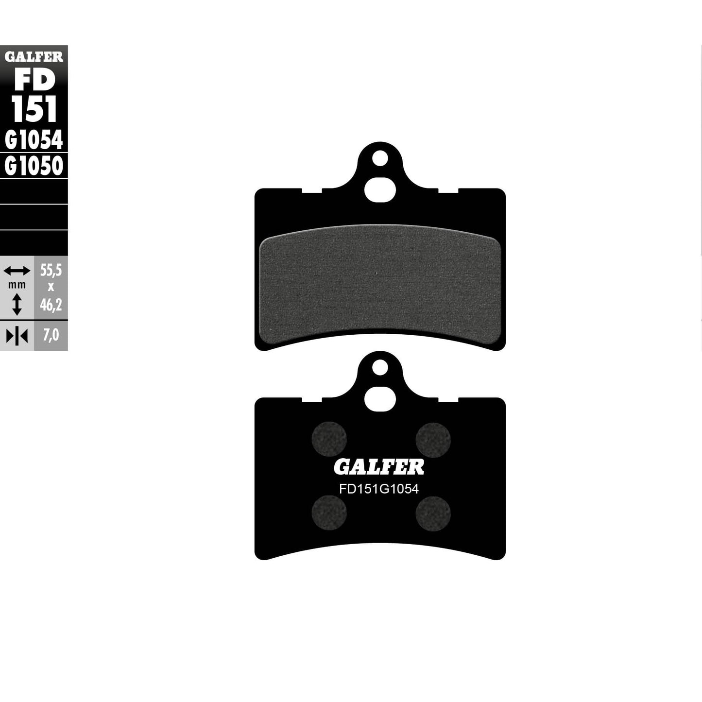 Предни/Задни мото накладки Galfer SEMI METAL FD151G1054