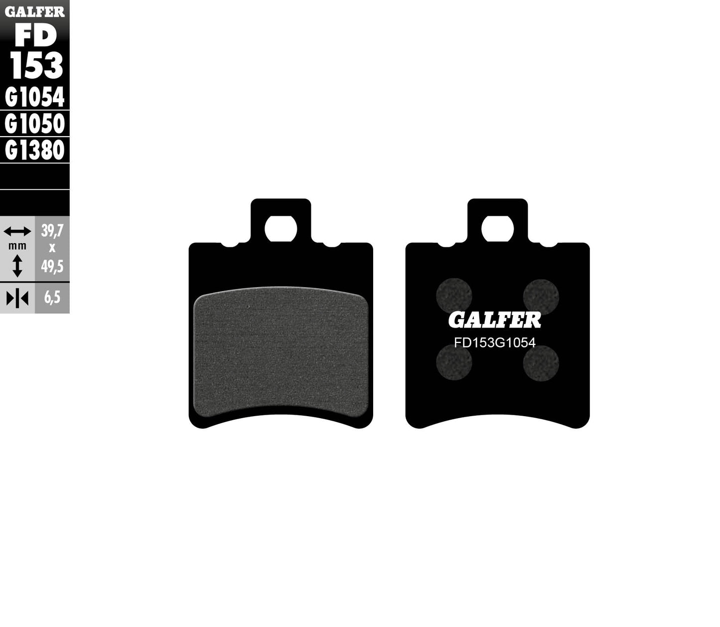 Предни/задни мото накладки Galfer SEMI METAL FD153G1054