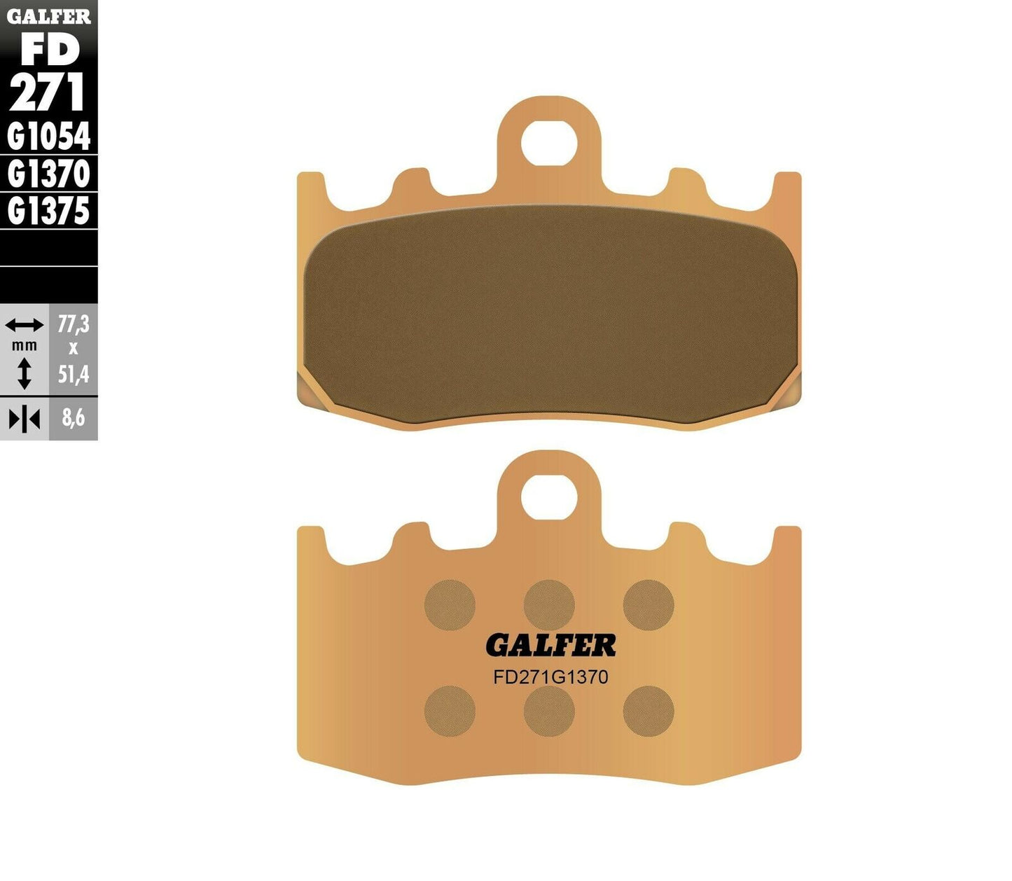 Предни мото накладки Galfer SINTERED COMPOUND FD271G1370