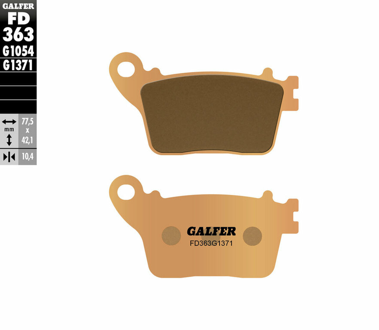 Задни мото накладки Galfer SINTERED COMPOUND FD363G1371